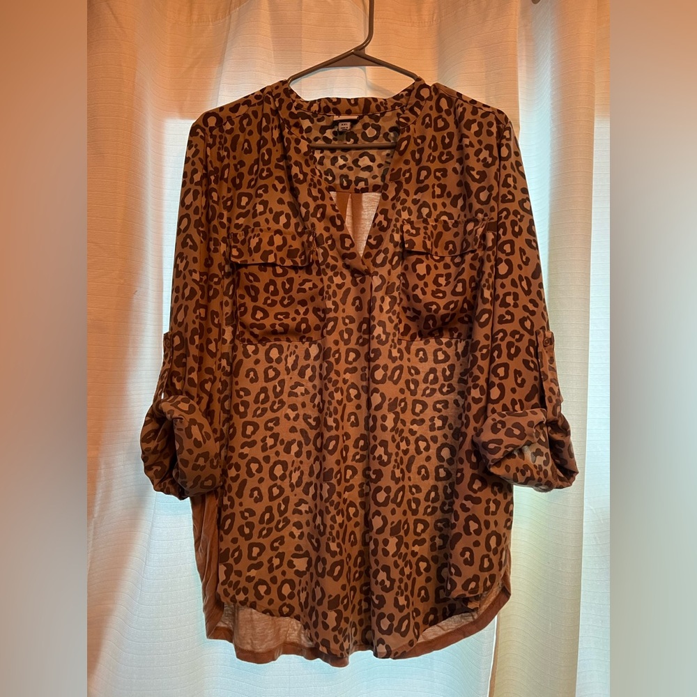 Leopard Print Blouse